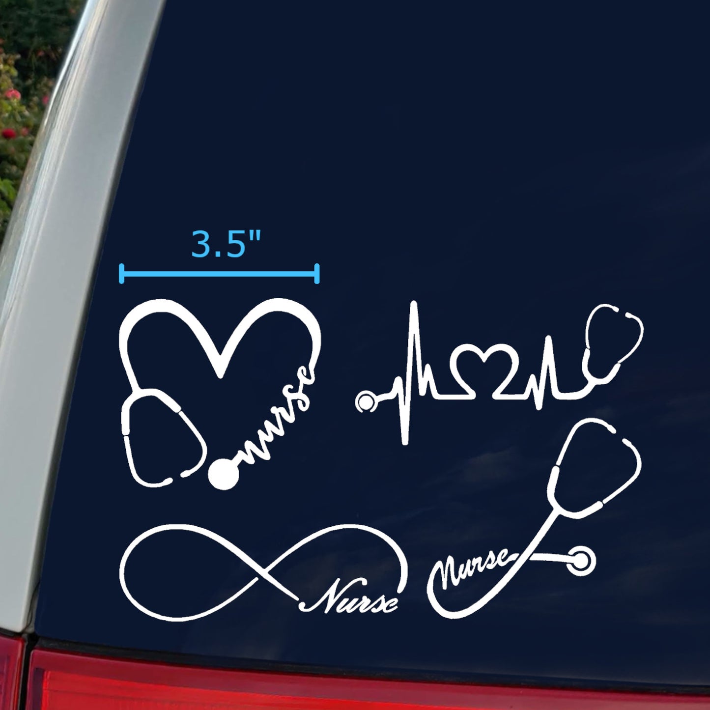 Nurse Stethoscope Decals 4 pack