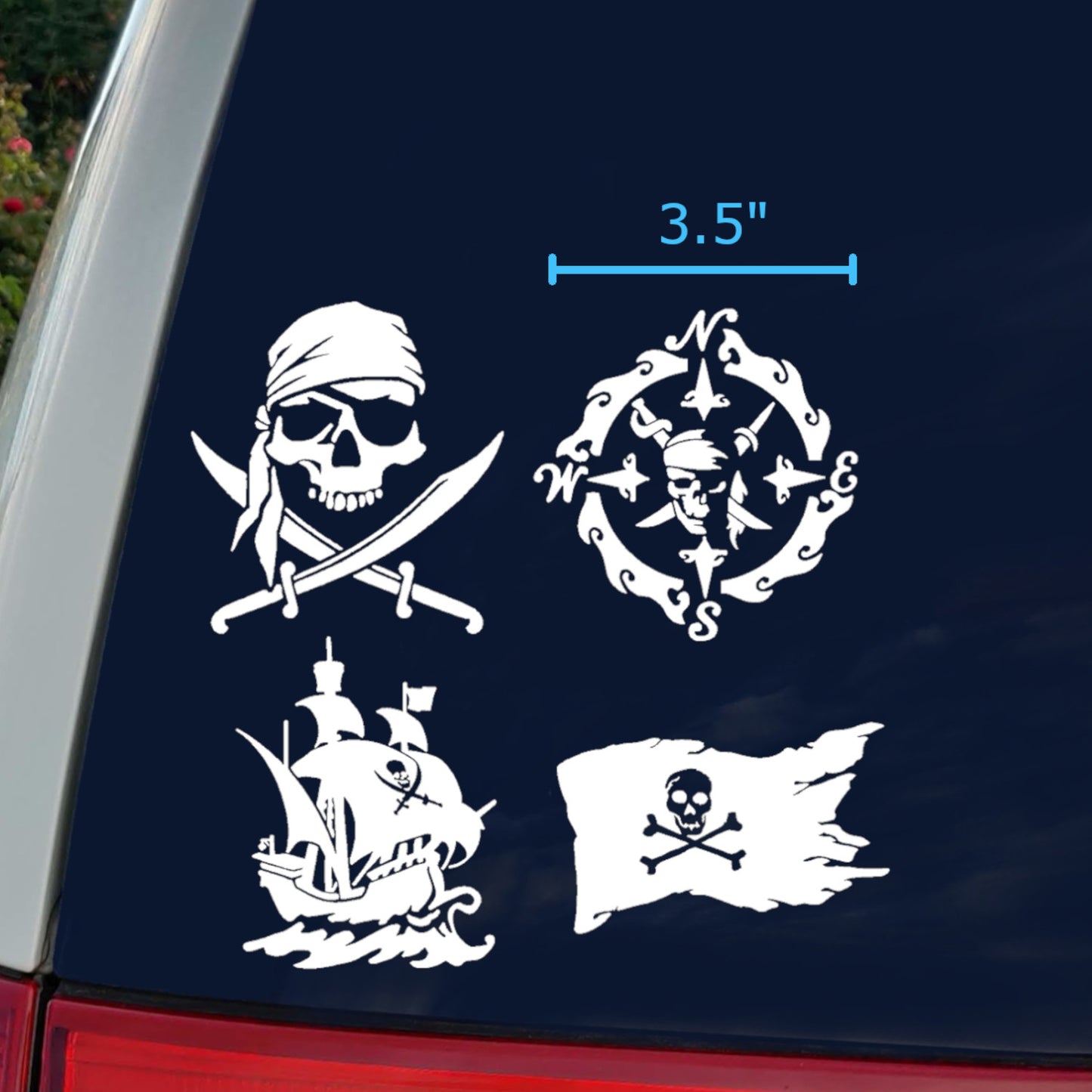 Pirate Decals 4 pack
