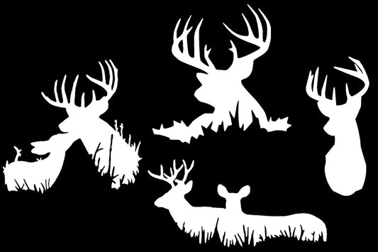 Deer Buck Decal 4 Pack
