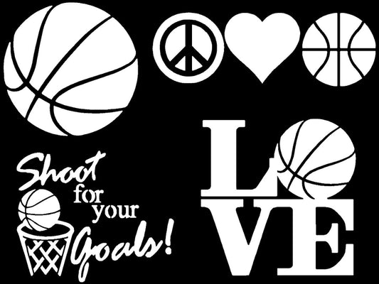 Basketball Decals 4 pack