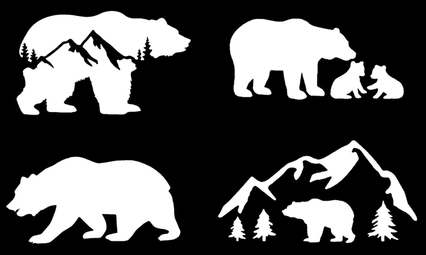 Bear Decal 4-Pack