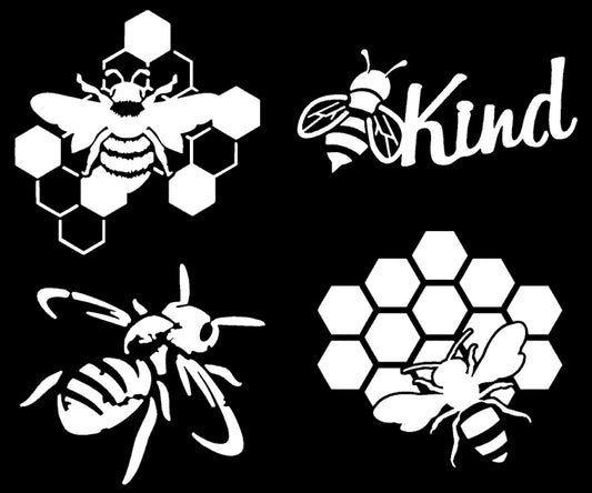 Honey Bee Decal 4 Pack