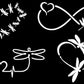 Dragonfly Inspired Decal 4 Pack