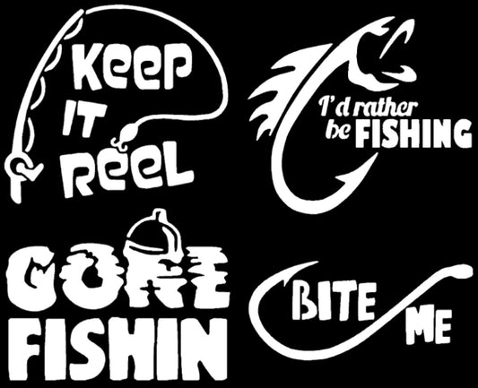 Fishing Decals 4 pack