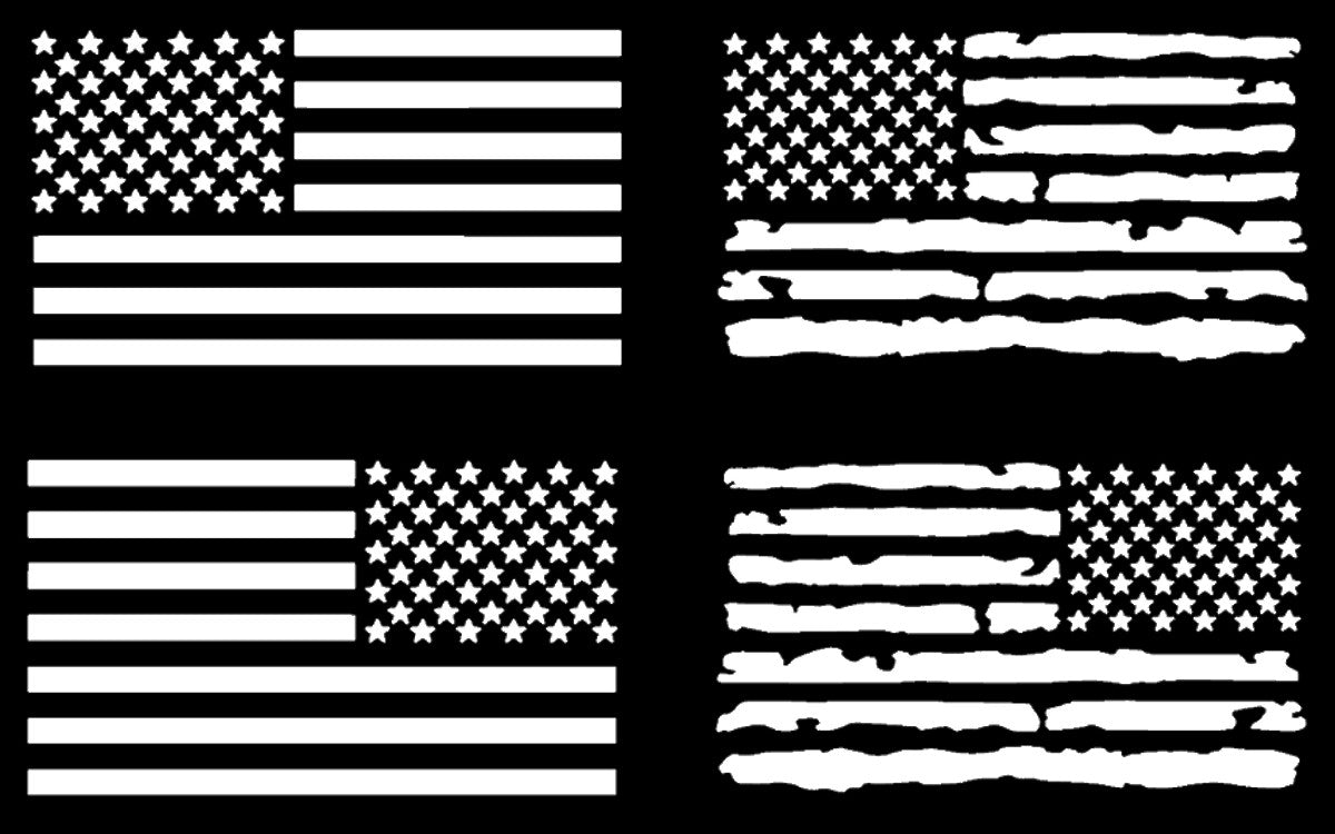 American Flag Decal 4 Pack