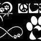 Paw Infinity Decals 4 Pack