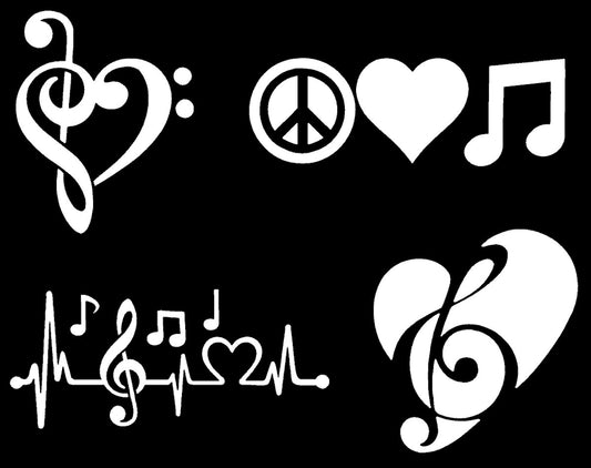 Music Decal 4 Pack