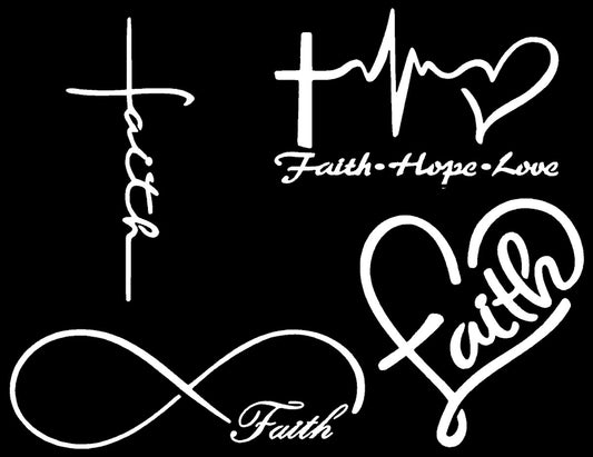 Faith Decal 4-Pack