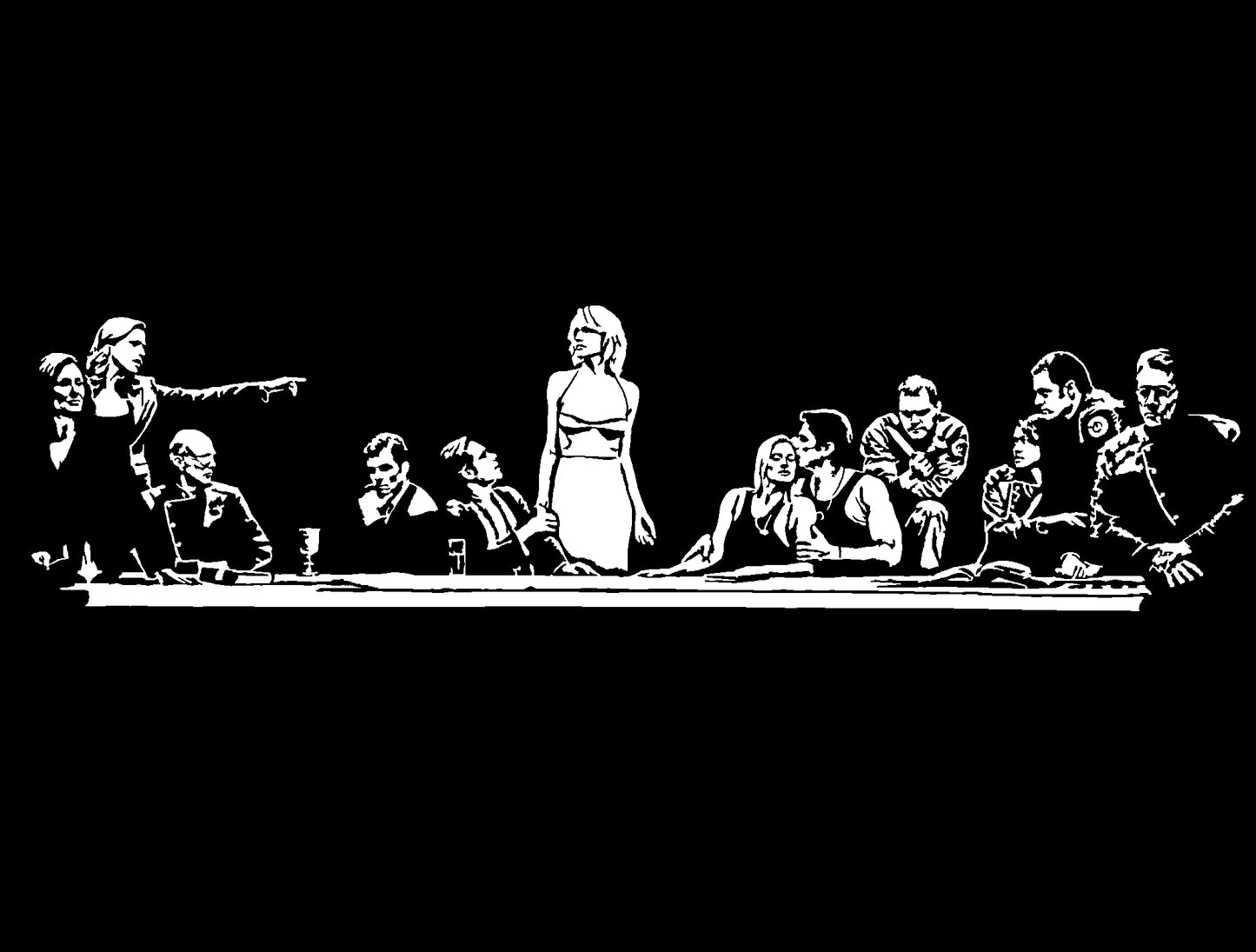 Battlestar Galactica BSG Last Supper Decal