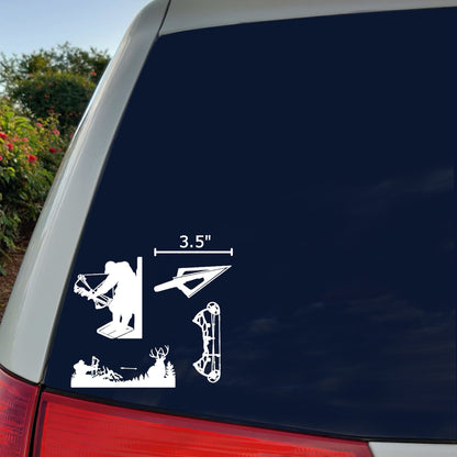 Bow Hunting Decal 4 Pack