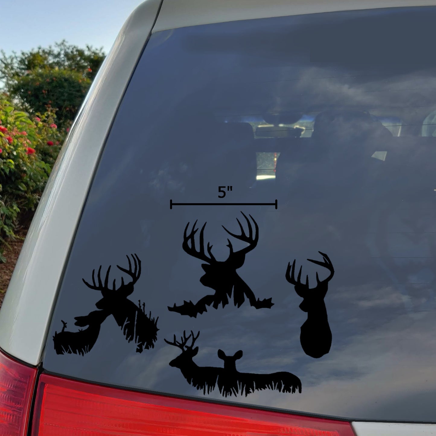 Deer Buck Decal 4 Pack