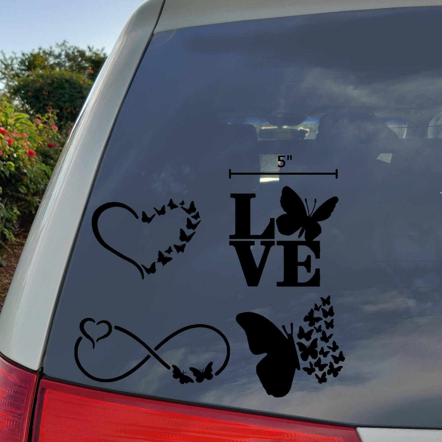 Butterfly decal 4 pack
