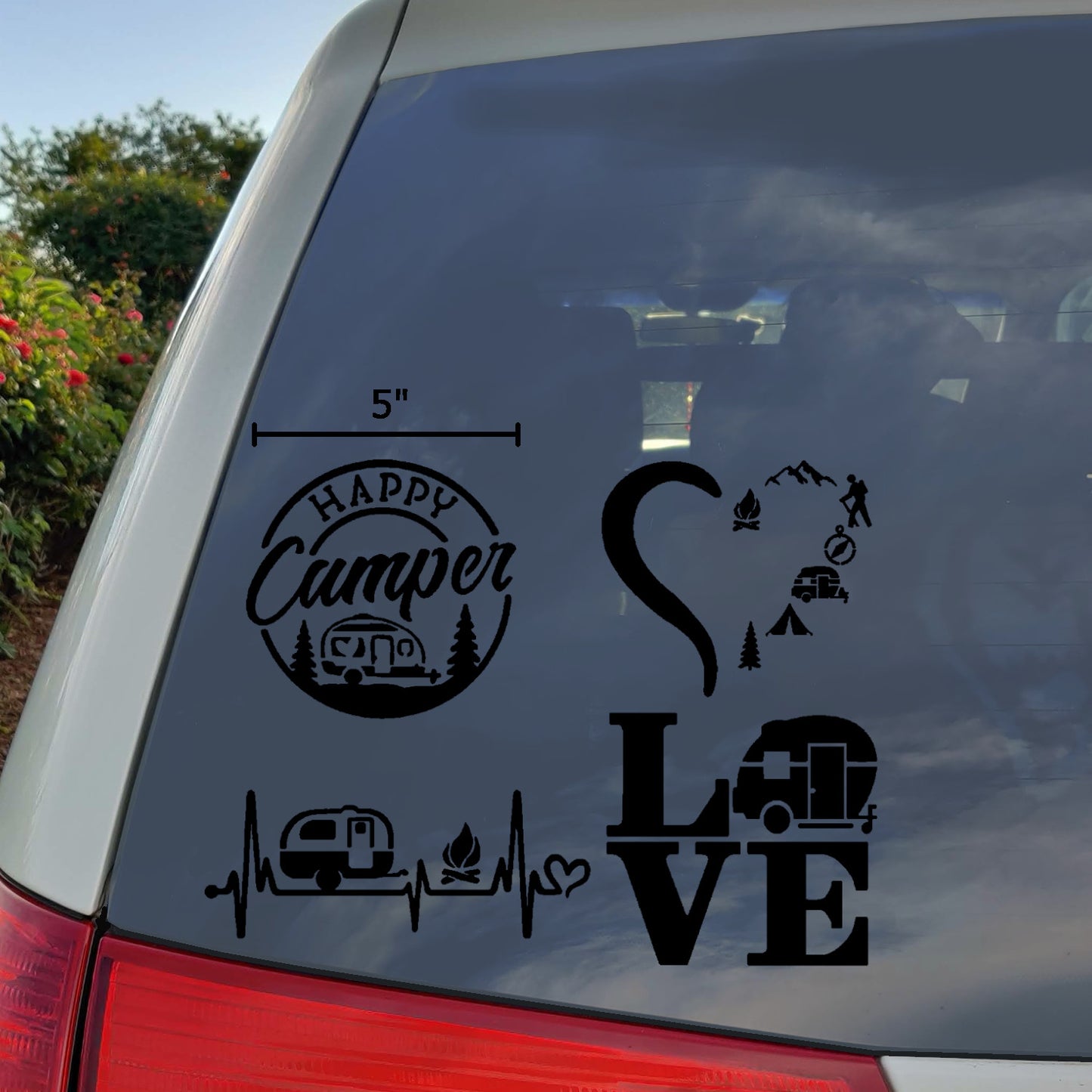 Camping Camper Decal 4-Pack