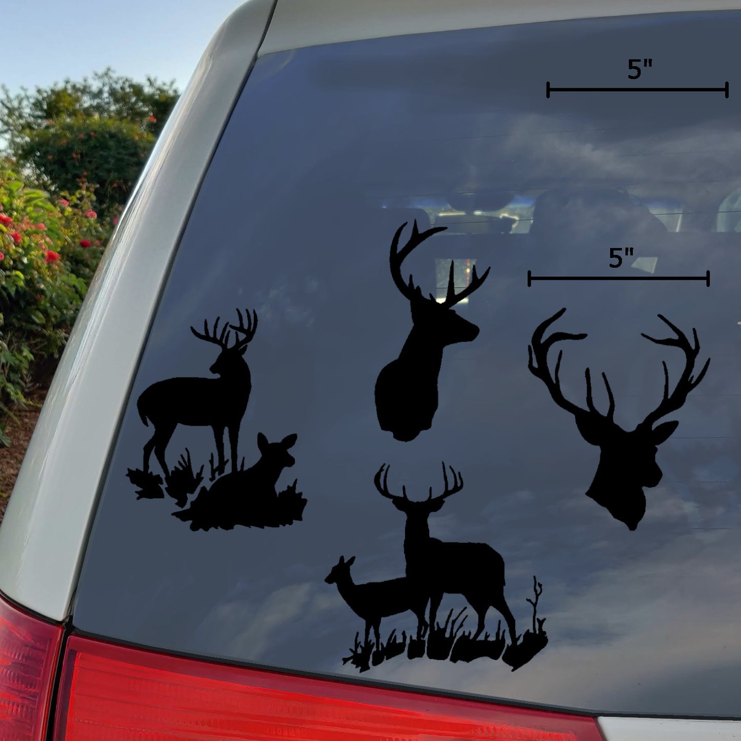 Deer Doe Decal 4 Pack