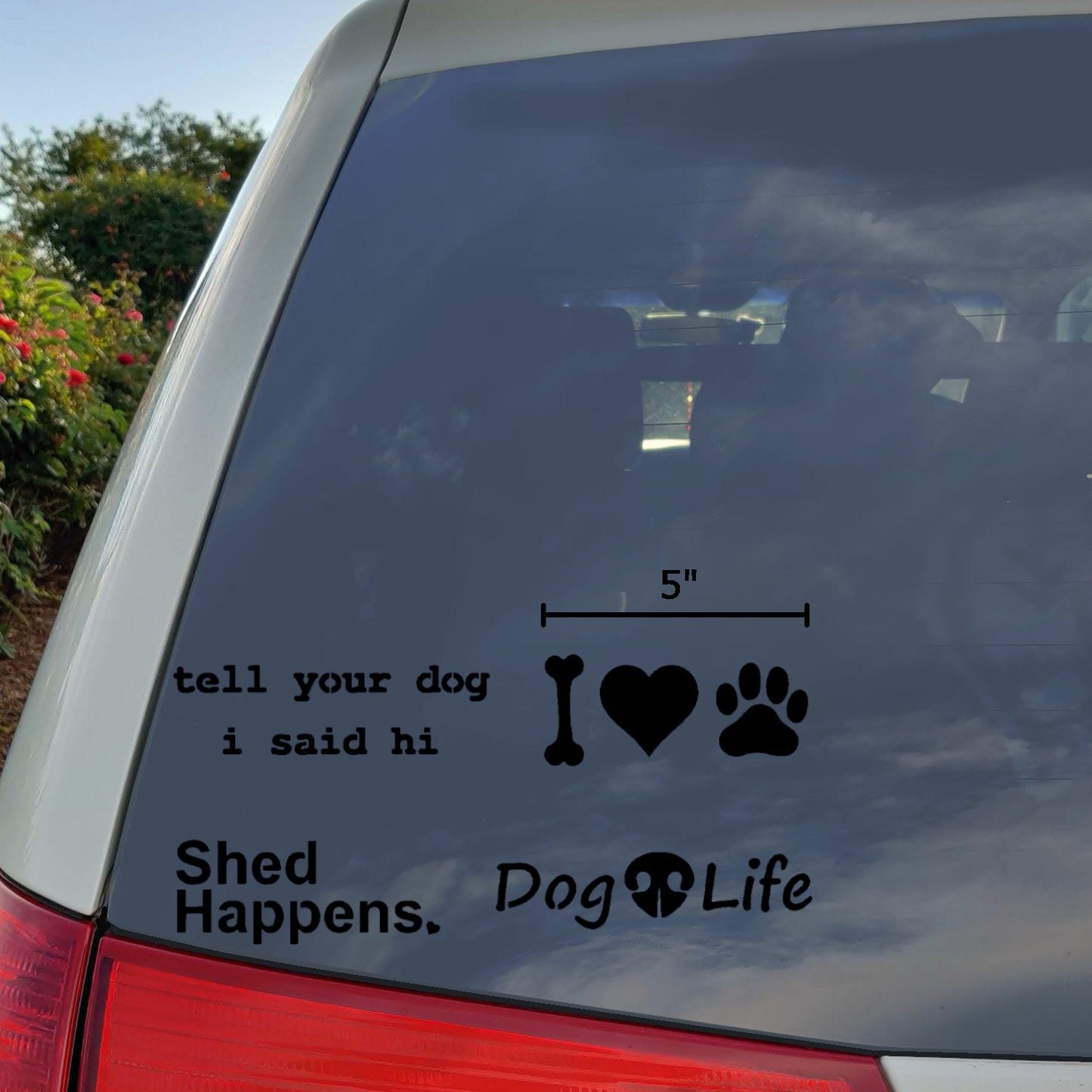 Dog Decal 4 Pack