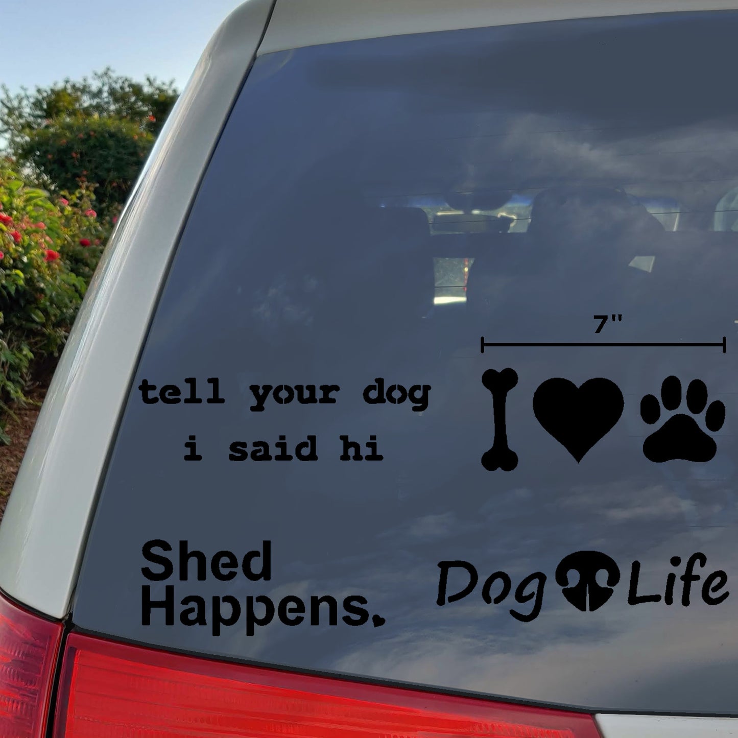 Dog Decal 4 Pack