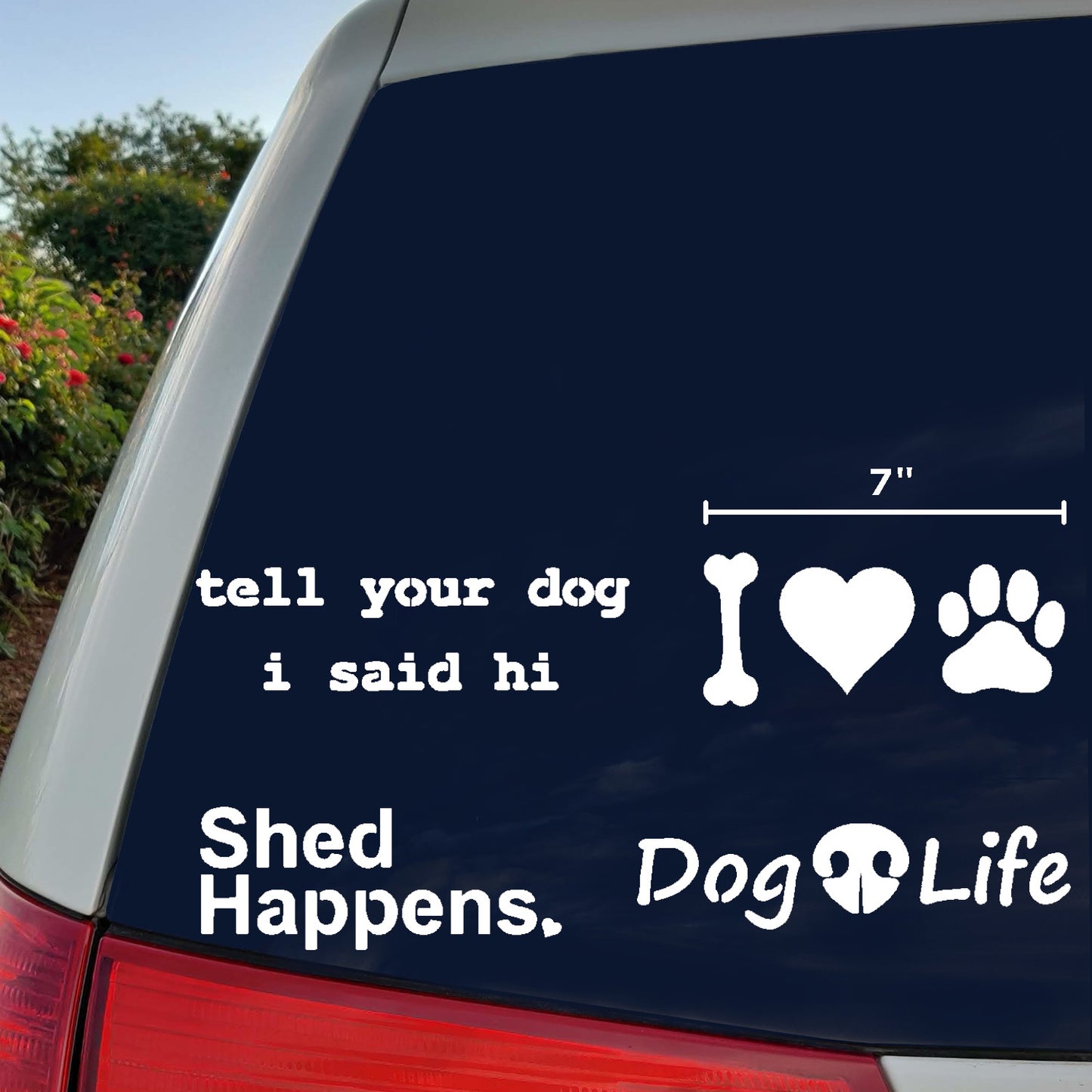 Dog Decal 4 Pack