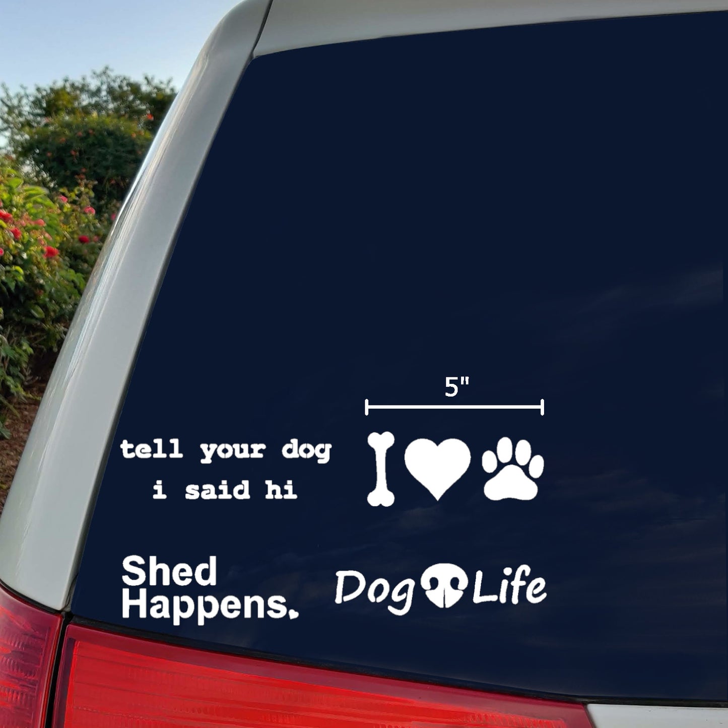 Dog Decal 4 Pack