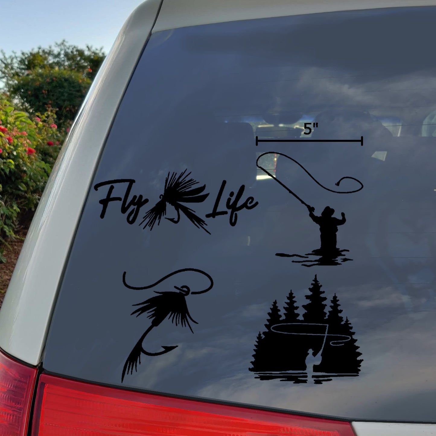 Fly Fishing Decals 4 Pack