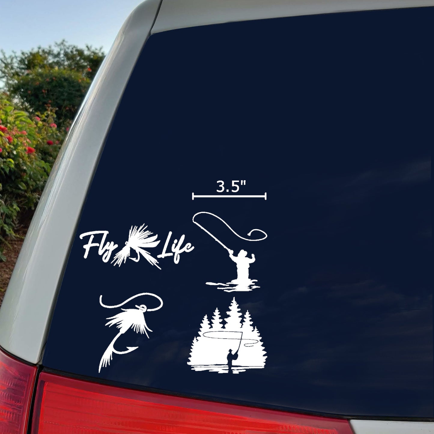 Fly Fishing Decals 4 Pack