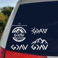 God Greater Than Highs and Lows Decal 4 Pack