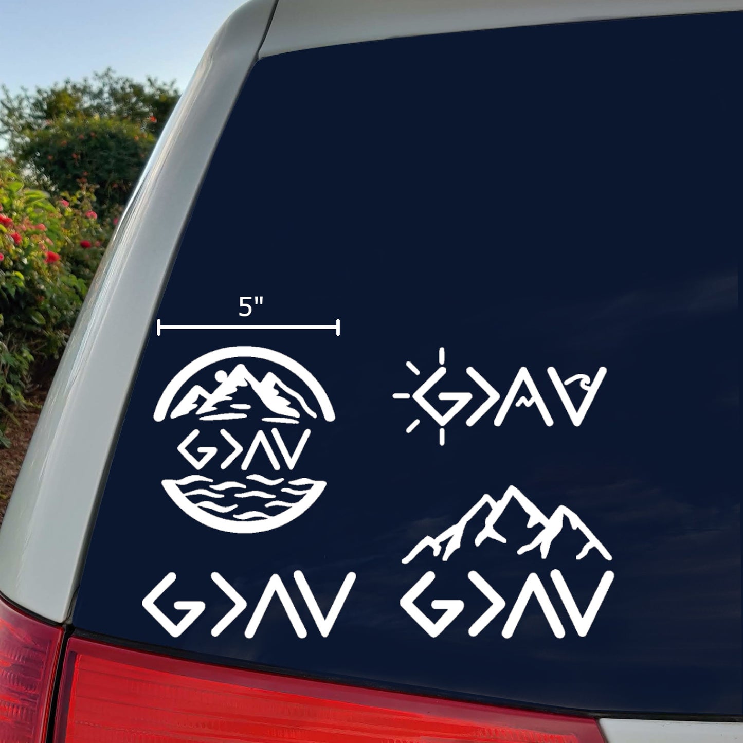 God Greater Than Highs and Lows Decal 4 Pack