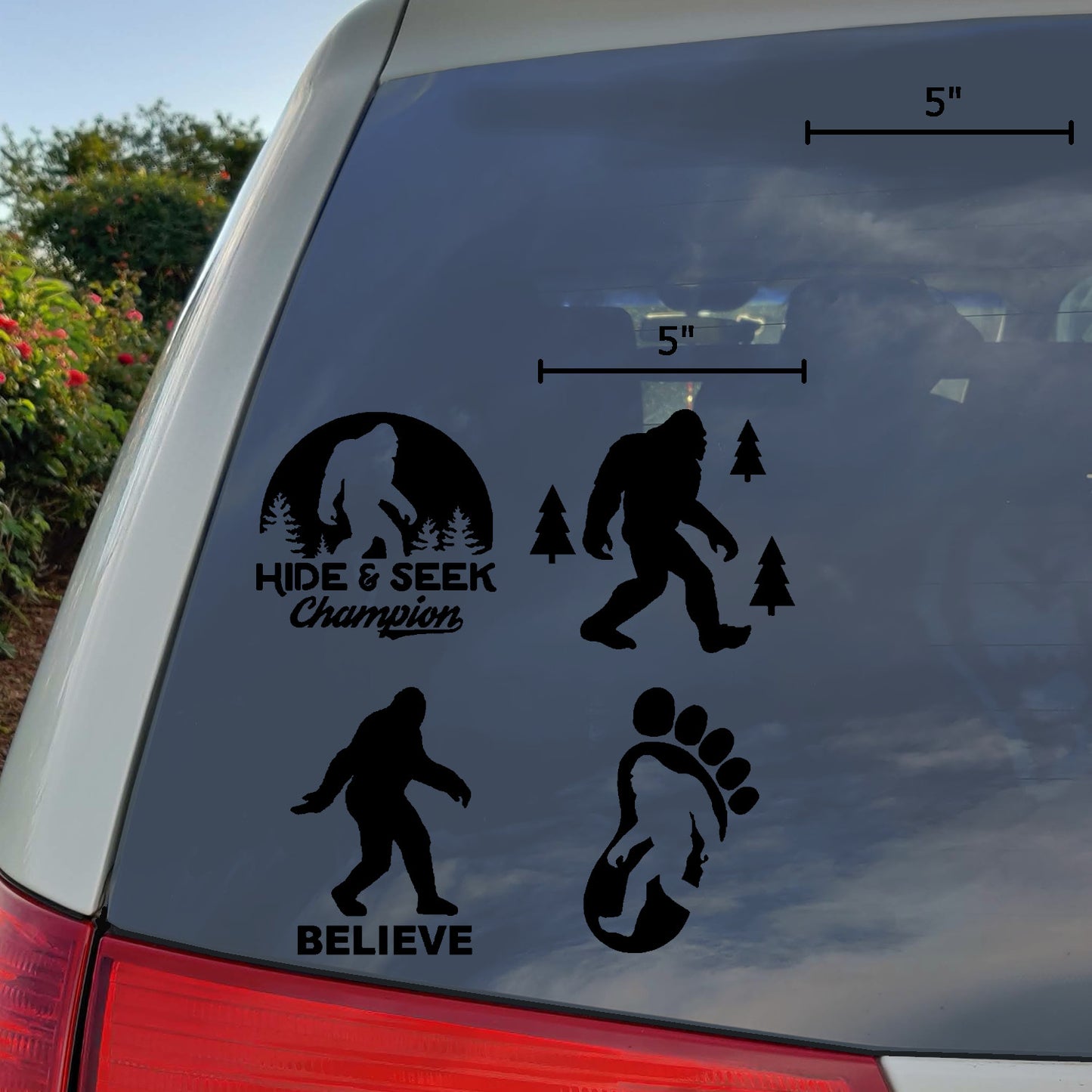 Sasquatch, Bigfoot, Hide and Seek Champion Decals