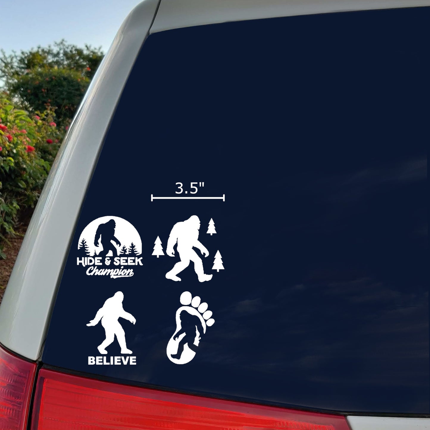 Sasquatch, Bigfoot, Hide and Seek Champion Decals