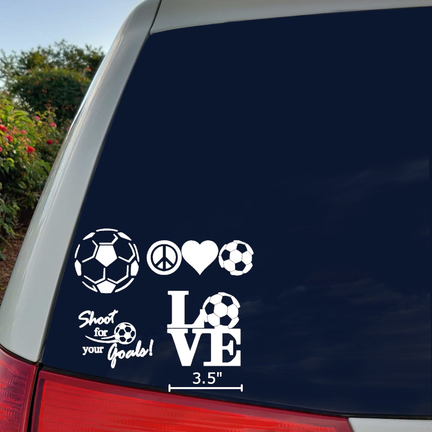 Soccer Decals 4 pack