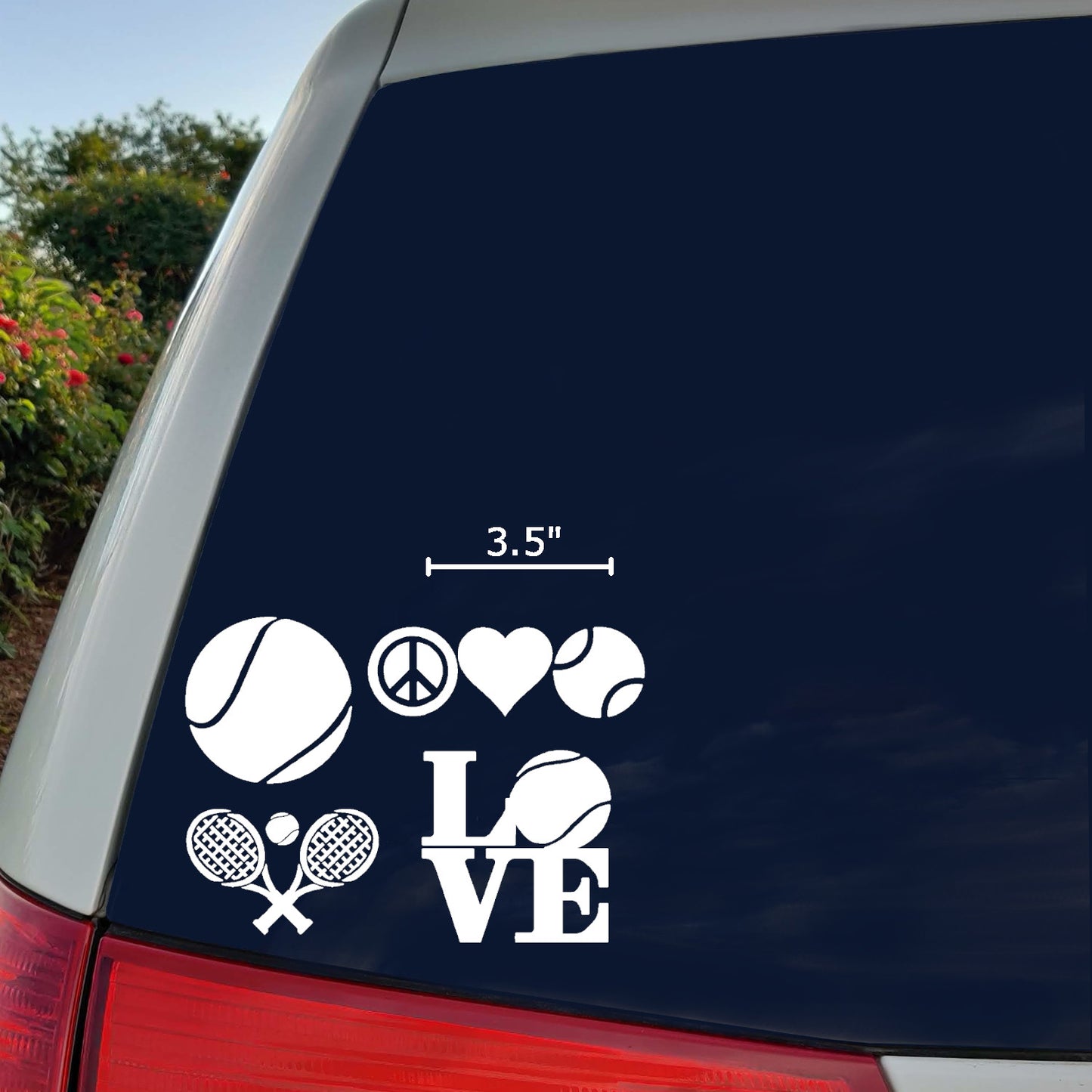 Tennis Decals 4 pack