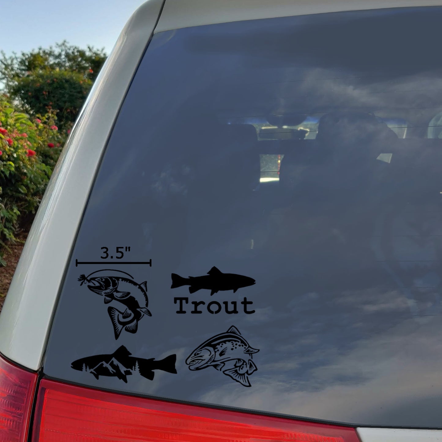 Trout Fishing Decal 4 Pack