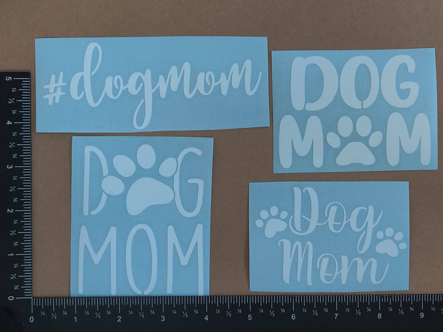 Dog Mom Decal 4 Pack