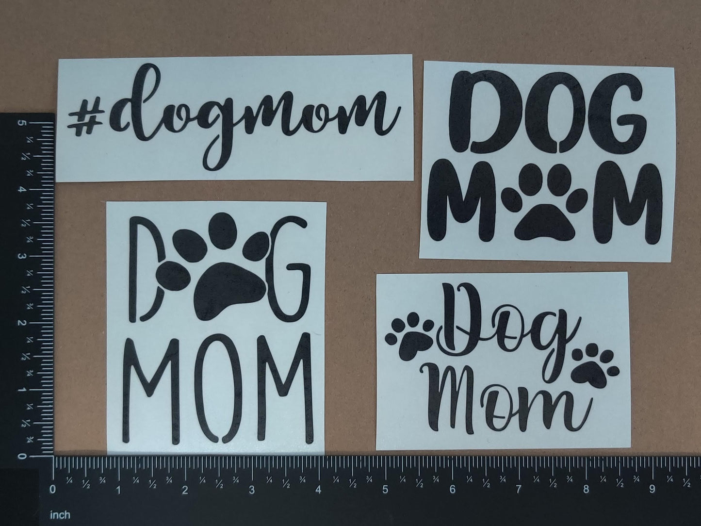 Dog Mom Decal 4 Pack