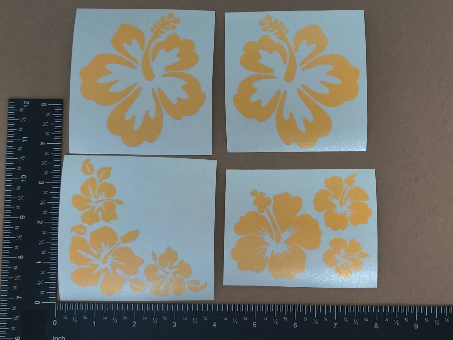 Hibiscus Decals 4 pack
