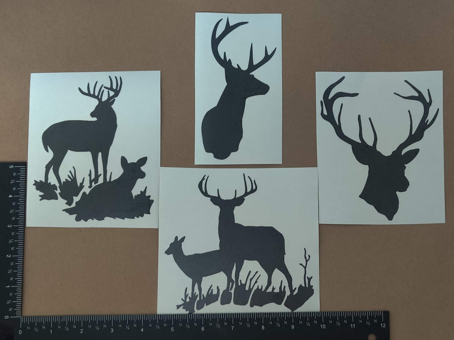 Deer Doe Decal 4 Pack