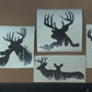 Deer Buck Decal 4 Pack