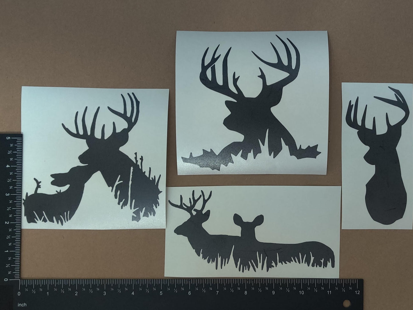 Deer Buck Decal 4 Pack
