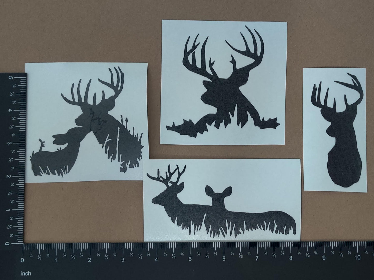 Deer Buck Decal 4 Pack