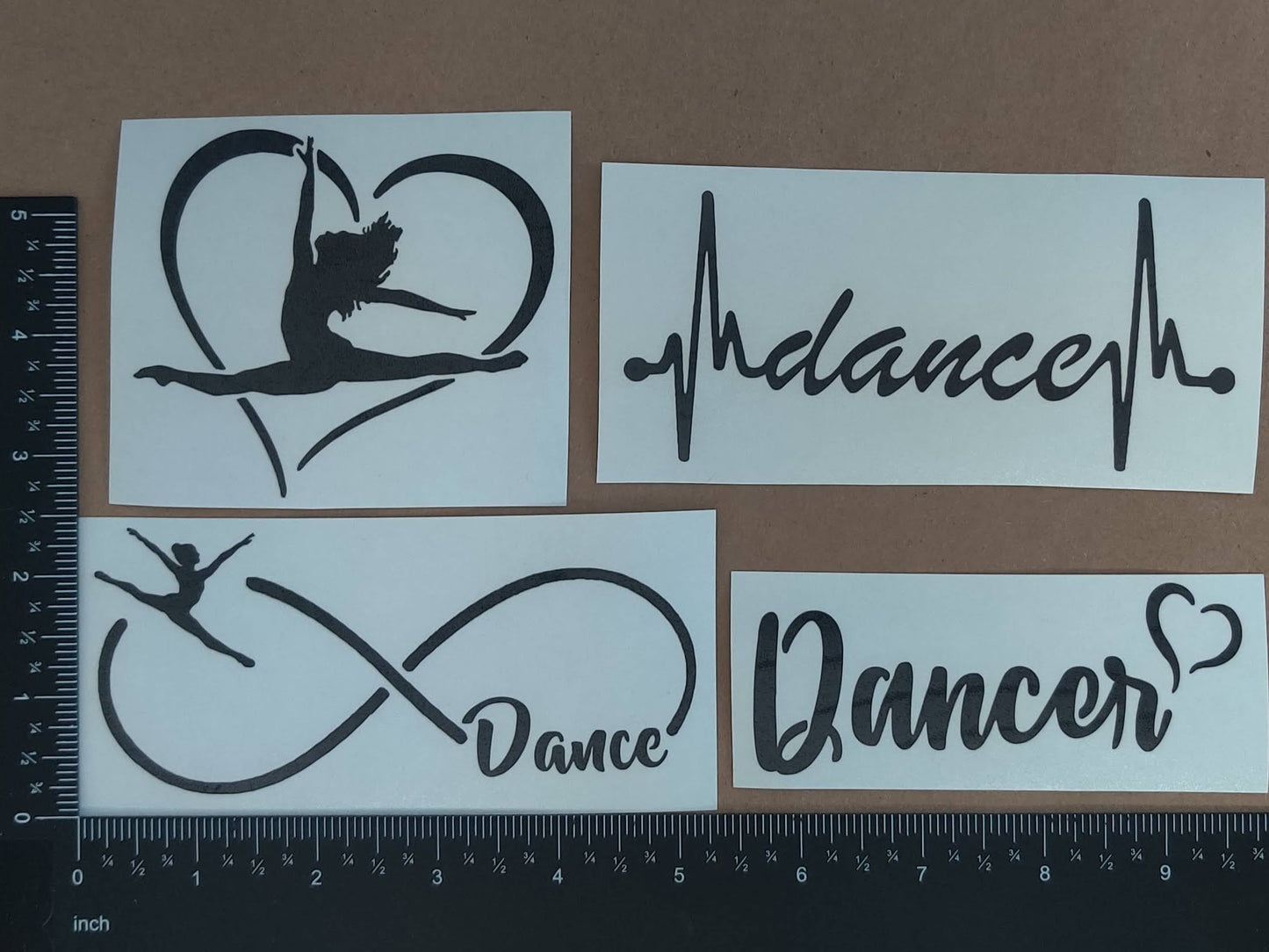 Dance Dancer Decal 4 Pack