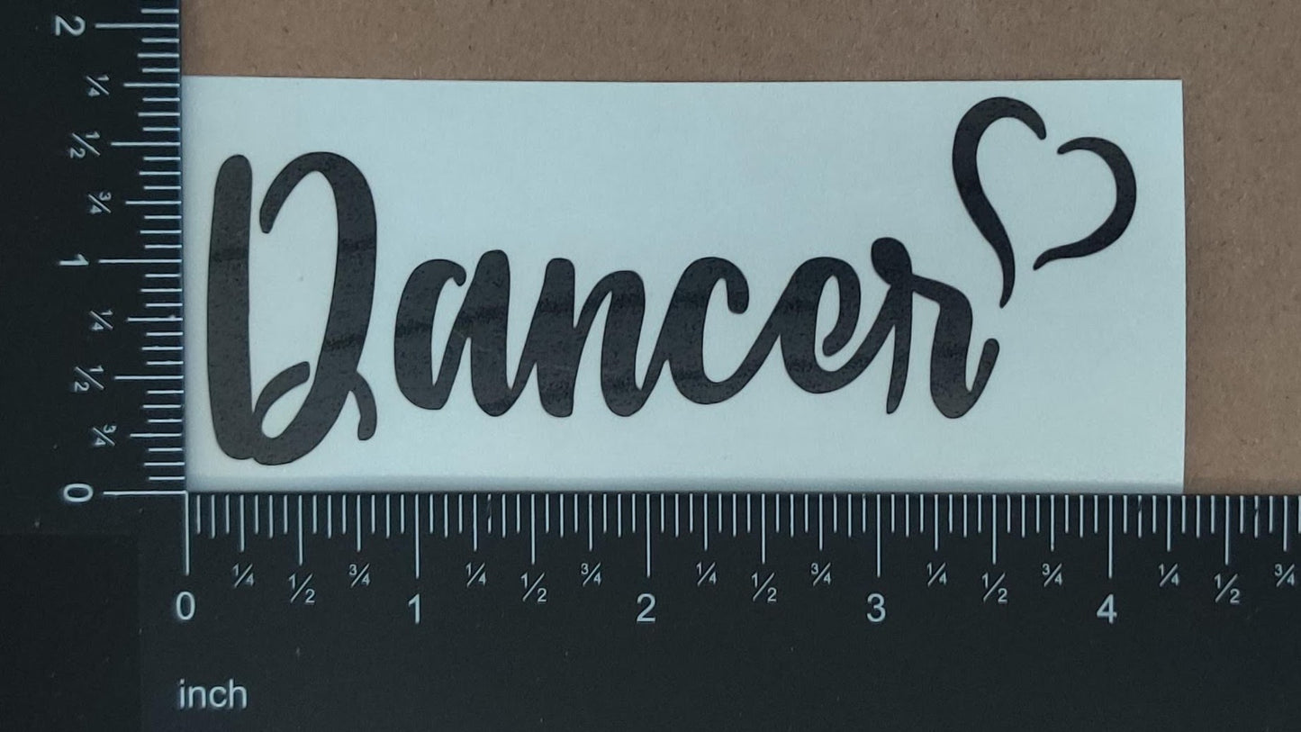 Dance Dancer Decal 4 Pack