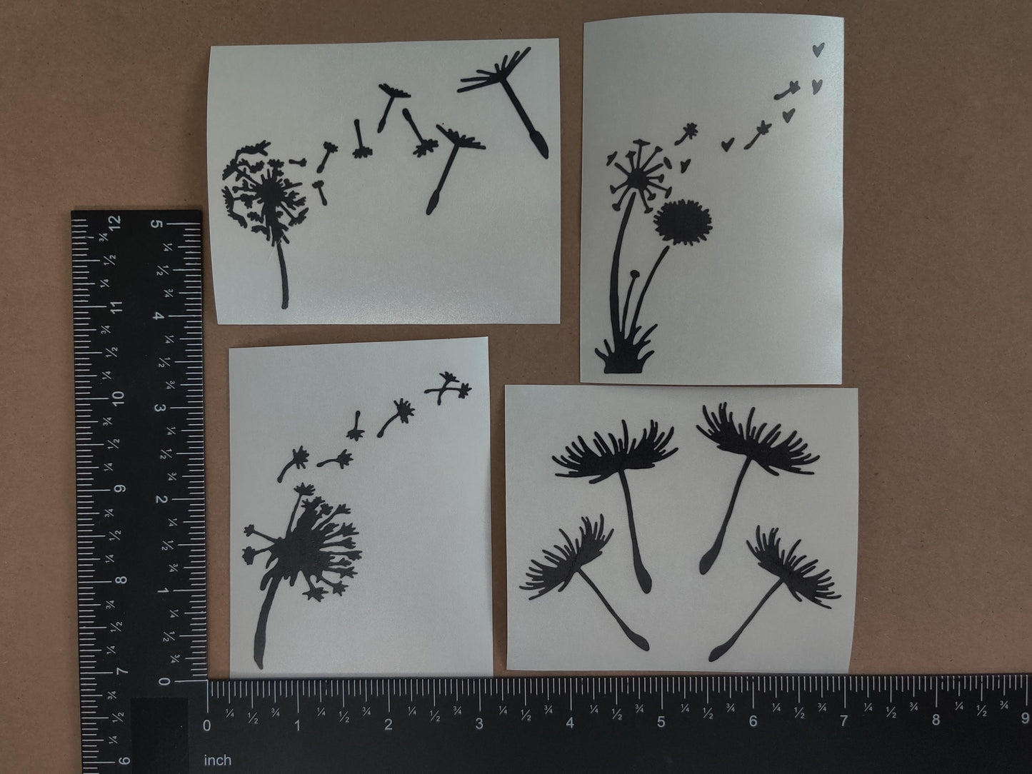 Dandelion Decal 4 Pack