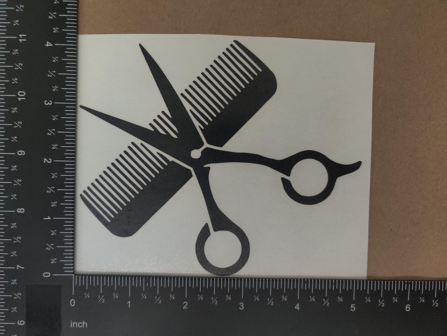 Hair Stylist Decals: Love, Heart, Comb and Scissors, Hair Life