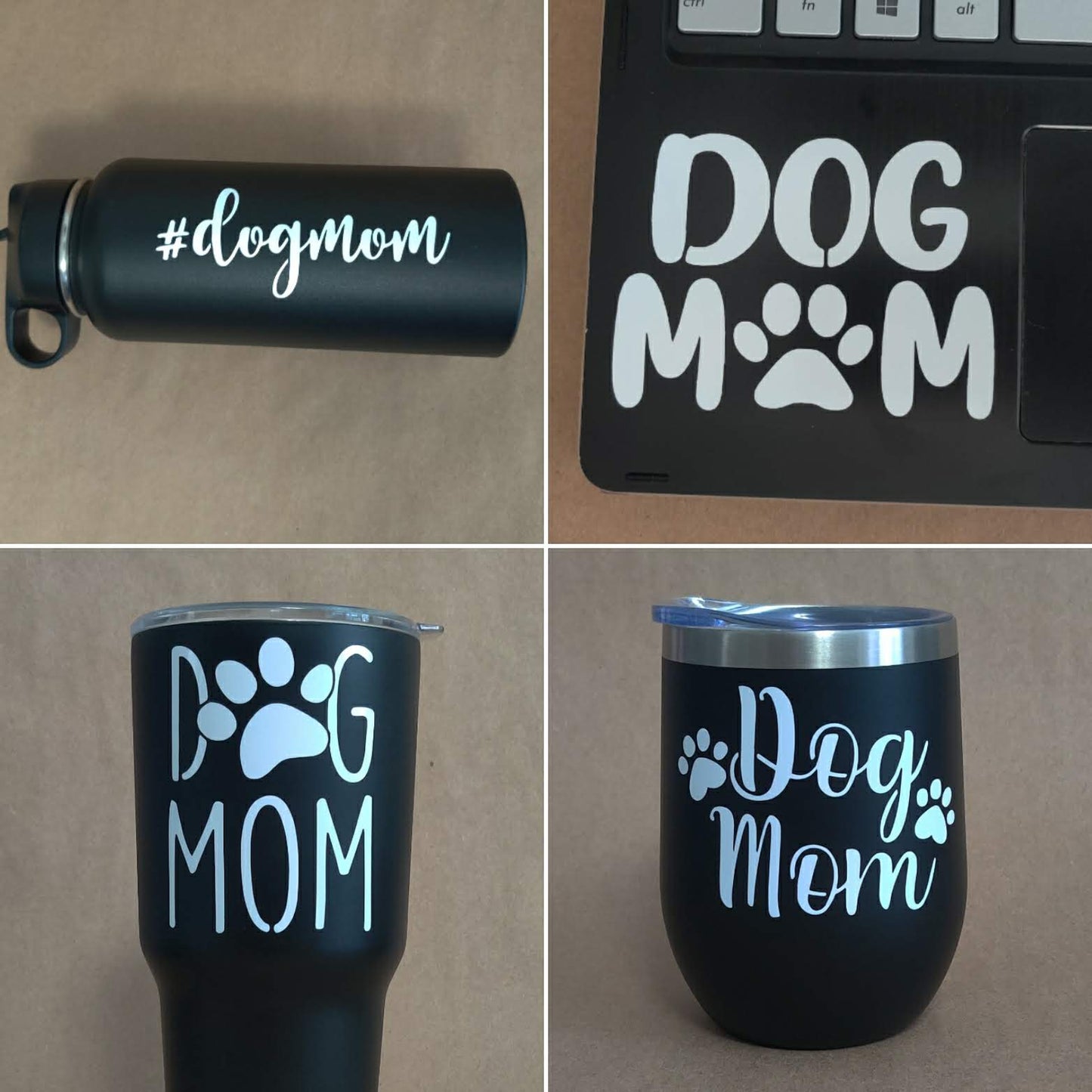 Dog Mom Decal 4 Pack