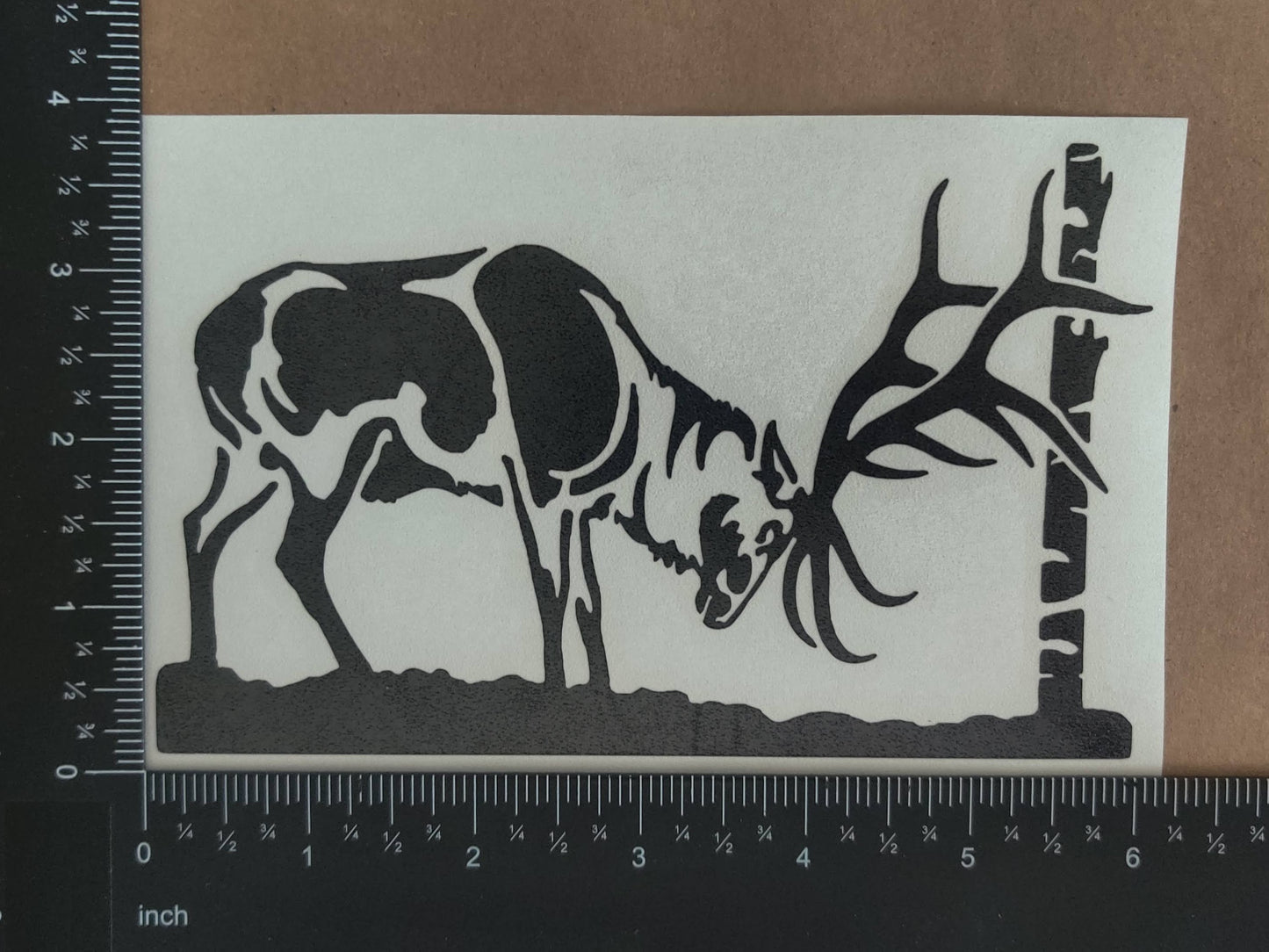 Elk Raking Decal 4 Pack