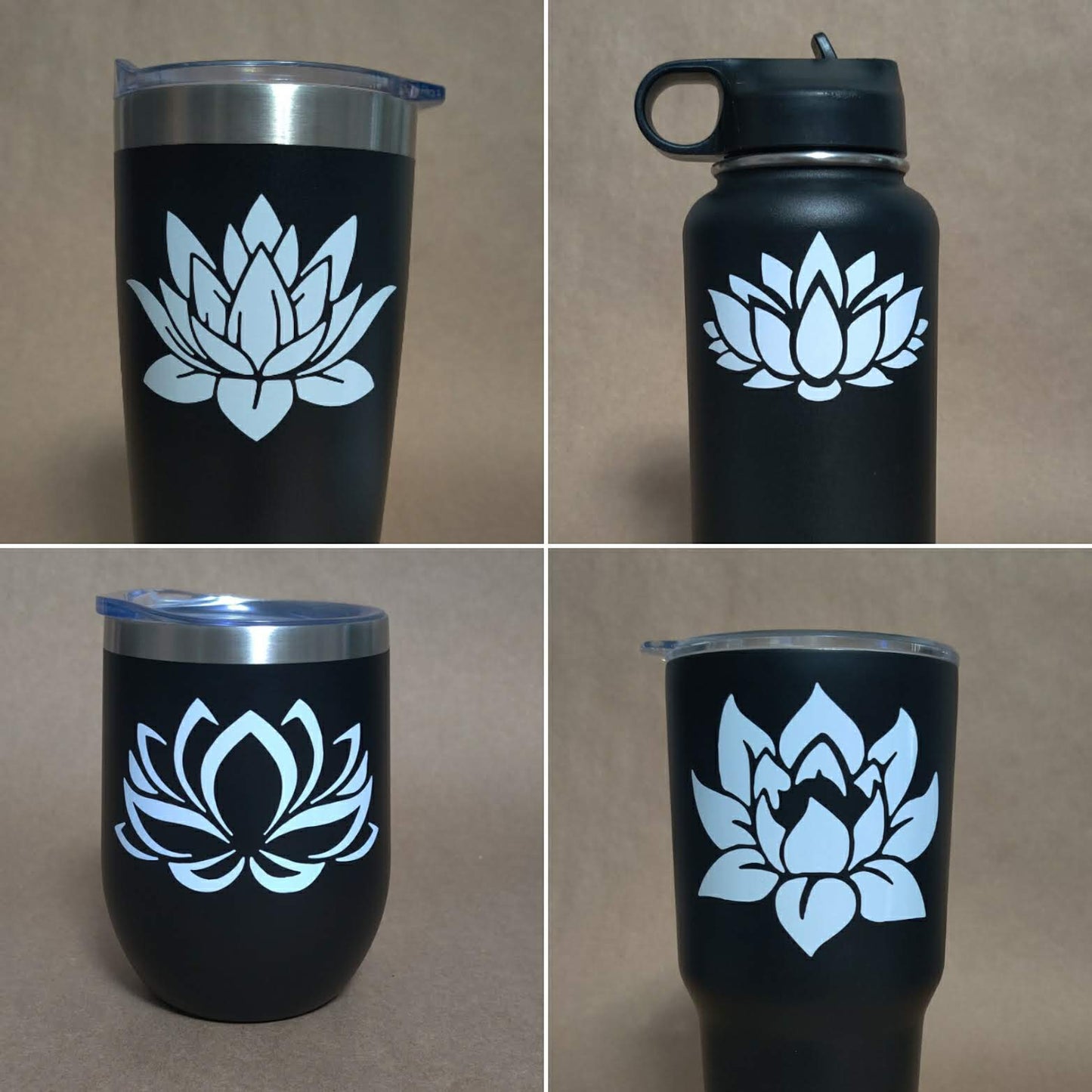 Lotus Flower Decal 4 Pack