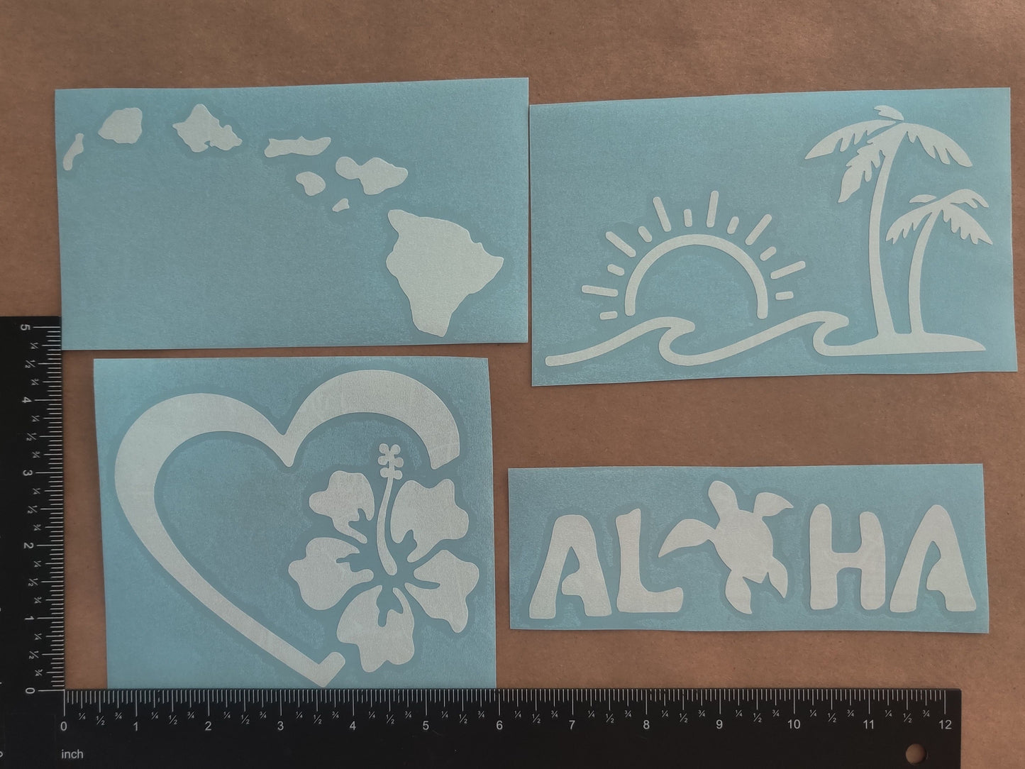 Hawaiian Decals 4 pack