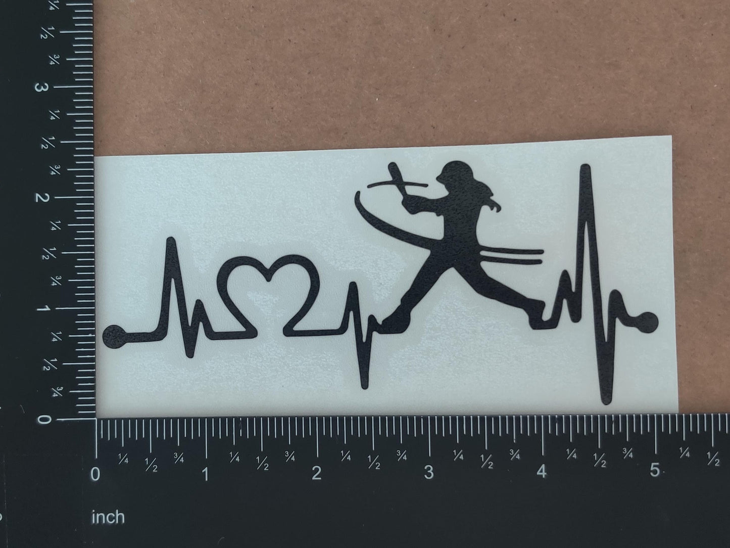 Softball Decals 4 pack