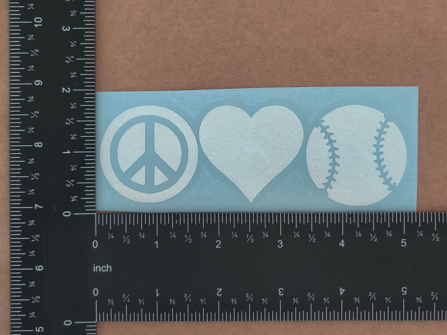 Softball Decals 4 pack