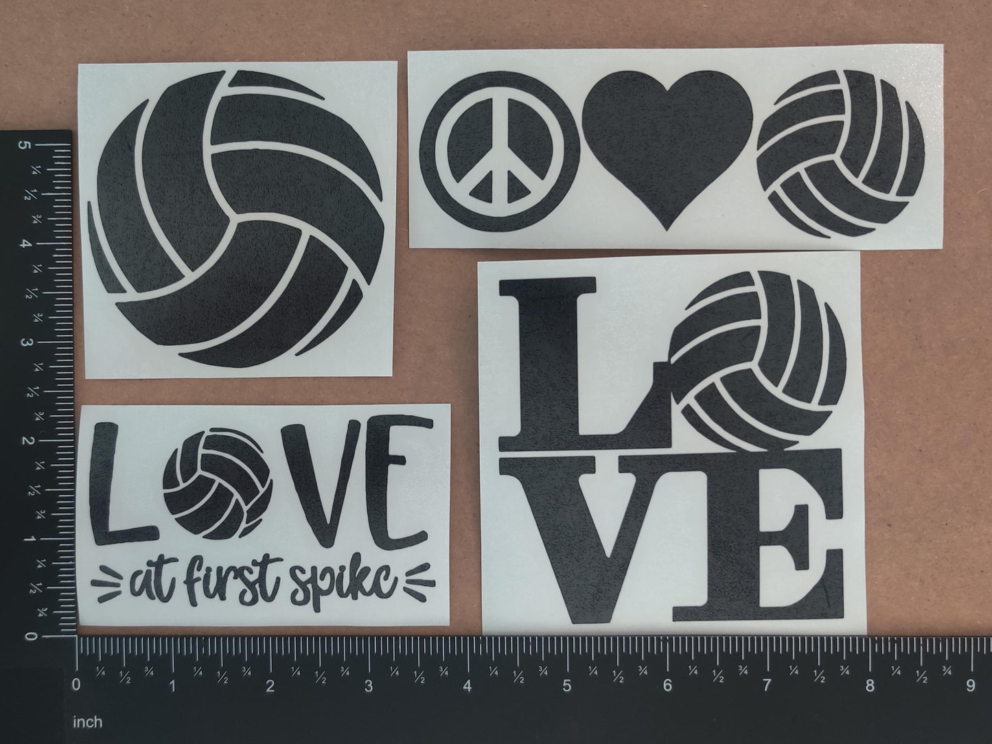 Volleyball Decals 4 pack