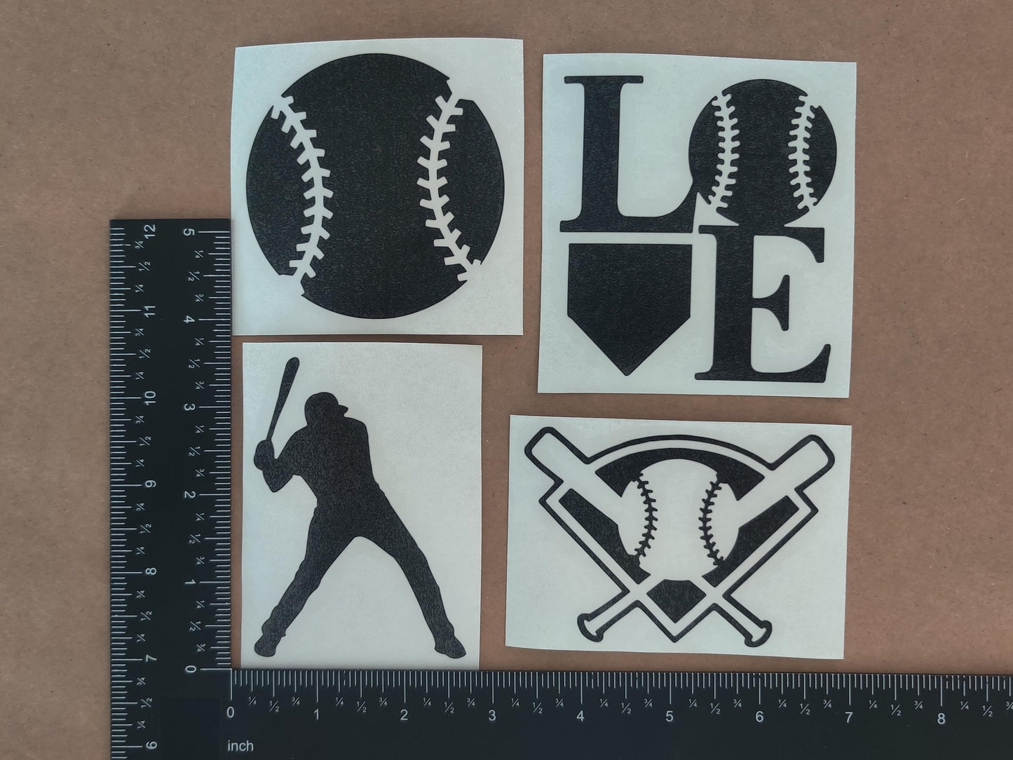 Baseball Decals 4 pack